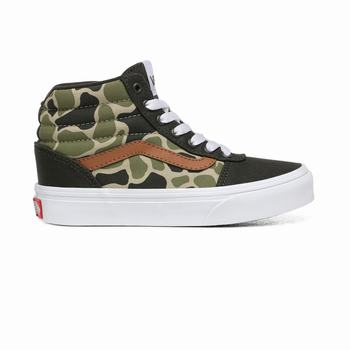 Vans Frog Camo Ward - Lasten Korkeavartiset tennarit - Camo/Valkoinen